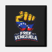 Venezuela Flag Venezuela Libre 2026  Magnet (Vorne)