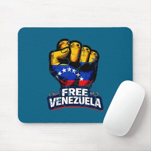 Venezuela Flag Venezuela Libre 2026 Mousepad (Mit Mouse)