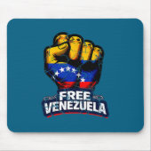 Venezuela Flag Venezuela Libre 2026 Mousepad (Vorne)