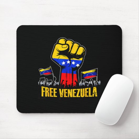 Venezuela Flag Venezuela Libre 2026  Mousepad (Mit Mouse)