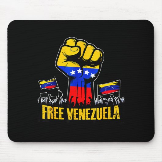 Venezuela Flag Venezuela Libre 2026  Mousepad (Vorne)