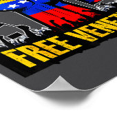 Venezuela Flag Venezuela Libre 2026  Poster (Ecke)