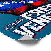 Venezuela Flag Venezuela Libre 2026  Poster (Ecke)