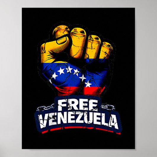Venezuela Flag Venezuela Libre 2026  Poster (Vorne)