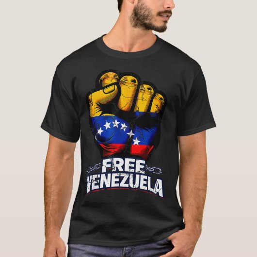 Venezuela Flag Venezuela Libre 2026 T-Shirt (Vorderseite)