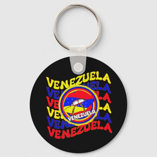 Venezuela Flag Venezuelas Stolperlips Schlüsselanhänger (Vorderseite)