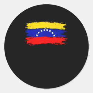 Venezuela-Flagge 2026 Libre Frieden Runder Aufkleber