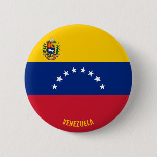 Venezuela Flagge Charming Patriotic Button