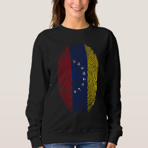 Venezuela-Flagge DNA-Fingerabdruck Männer Frauen K Sweatshirt