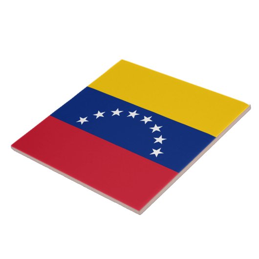 Venezuela-Flagge Fliese (Seite)