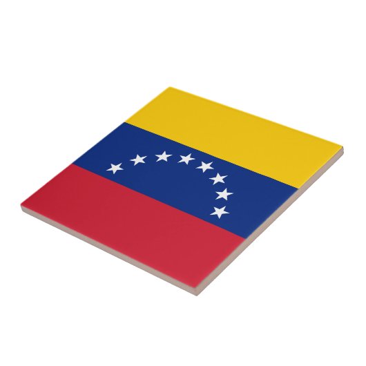 Venezuela-Flagge Fliese (Seite)