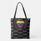 Venezuela-Flagge, Herz-Venezuela-Flagge, Mode und Tasche (Rückseite)