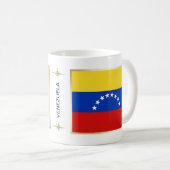 Venezuela Flagge + Karte Tasse (VorderseiteRechts)