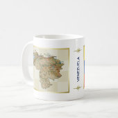Venezuela Flagge + Karte Tasse (Vorderseite Links)