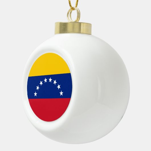 Venezuela-Flagge Keramik Kugel-Ornament (Rechts)