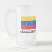 Venezuela-Flagge Mattglas Bierglas (Links)