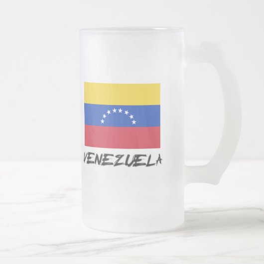 Venezuela-Flagge Mattglas Bierglas (Rechts)