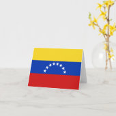 Venezuela-Flagge Notecard Karte (Gelbe Blume)
