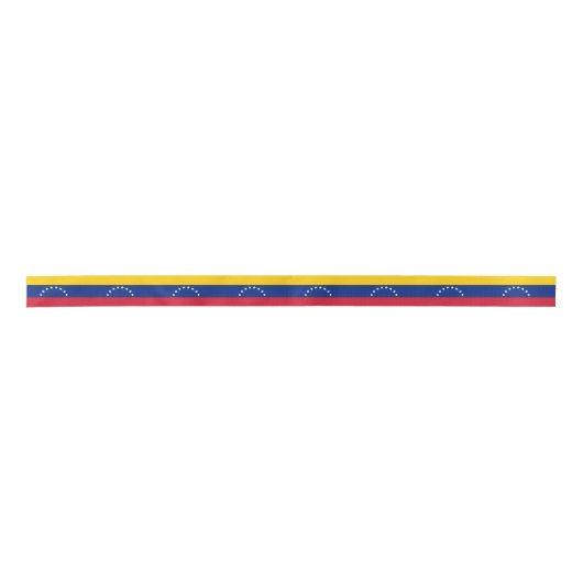 Venezuela-Flagge Satinband (Vorderseite)