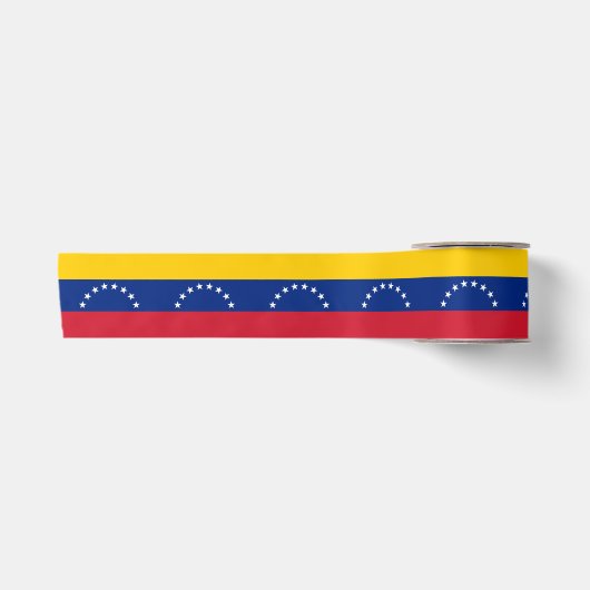 Venezuela-Flagge Satinband (Vorderseite)