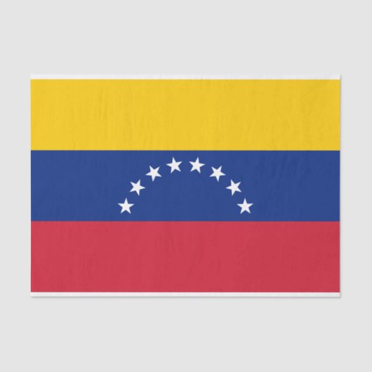 Venezuela-Flagge Seidenpapier (Vorderseite)