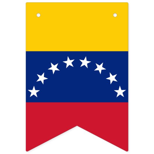 Venezuela-Flagge Wimpelkette (Erste Fahne)