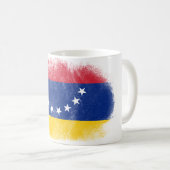 Venezuela-Flaggen-Andenken - beunruhigter Kaffeetasse (VorderseiteRechts)
