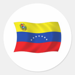 Venezuela-Flaggen-Aufkleber Runder Aufkleber