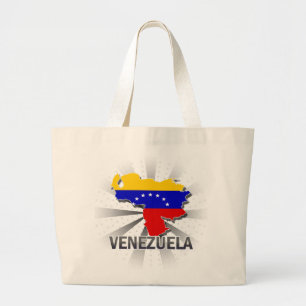 Venezuela-Flaggen-Karte 2,0 Jumbo Stoffbeutel