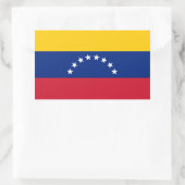 Venezuela-Flaggenaufkleber Rechteckiger Aufkleber (Tasche)