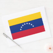 Venezuela-Flaggenaufkleber Rechteckiger Aufkleber (Umschlag)