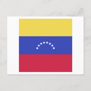 Venezuela-FlaggenEmblem Ankündigungspostkarte