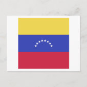 Venezuela-FlaggenEmblem Ankündigungspostkarte (Vorderseite)