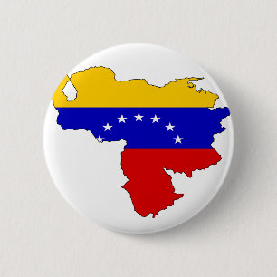 Venezuela-Flaggenkarte Button