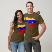 Venezuela-Flaggenkarte T-Shirt (Unisex)