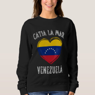 Venezuela Flaggenstaat Herz Catia La Mar City Sweatshirt