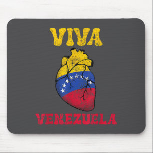 Venezuela Frei 2026 Venezuela Herz Flagge Mousepad