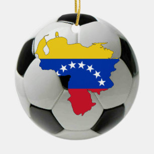 Venezuela-Fußballfußballverzierung Keramik Ornament