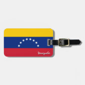 Venezuela Gepäckanhänger, patriotische venezolanis Gepäckanhänger (Vorderseite horizontal)