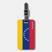 Venezuela Gepäckanhänger, patriotische venezolanis Gepäckanhänger (Vorderseite vertikal)
