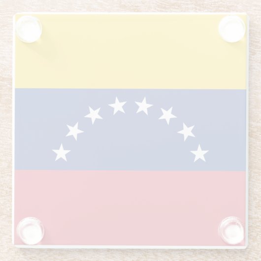 Venezuela Glasuntersetzer (Rückseite)