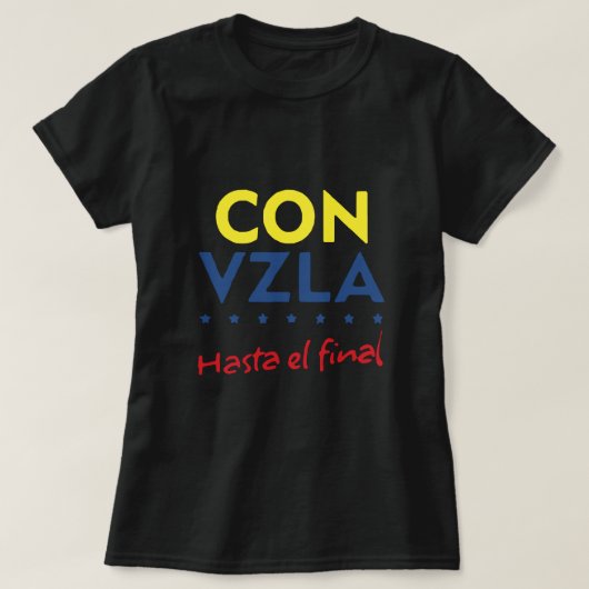 Venezuela Hasta el final Shirt (Design vorne)