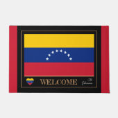 Venezuela Hausmatte, venezolanische Flagge, rot/ w Fußmatte (Vorderseite)