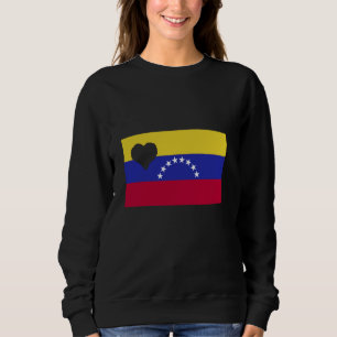 Venezuela Herz venezolanischen Roots Flag stolz Sü Sweatshirt