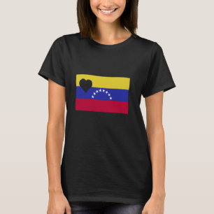 Venezuela Herz venezolanischen Roots Flag stolz Sü T-Shirt