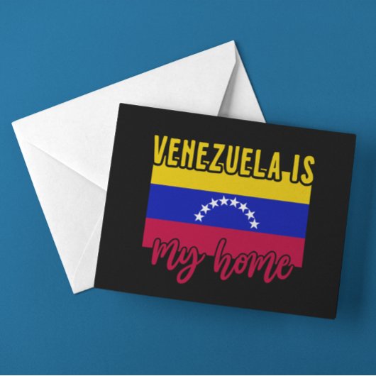 Venezuela ist meine Zuhause Flag Postkarte