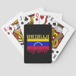 Venezuela ist meine Zuhause Flag Spielkarten