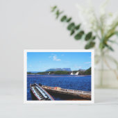 Venezuela Jungle Landschaft mit Booten Postkarte (Stehend Vorderseite)