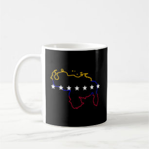 Venezuela Karte 7 Sterne Flag Kaffeetasse