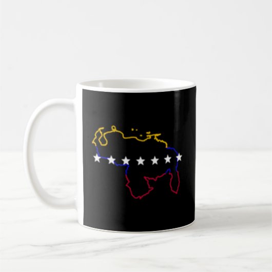 Venezuela Karte 7 Sterne Flag Kaffeetasse (Links)